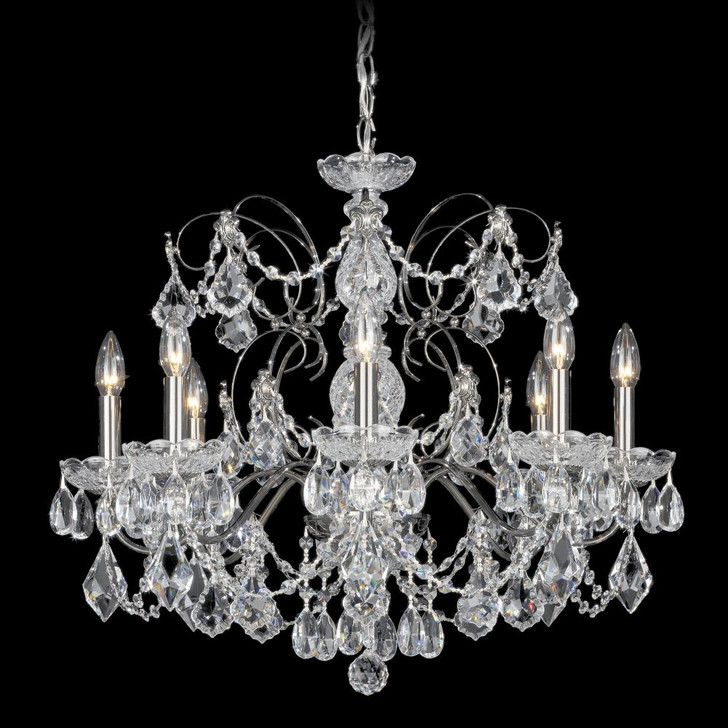 Century Chandelier, 8-Light, Etruscan Gold, Clear Heritage Crystal, 24"W (1707-23 1HPVG2)