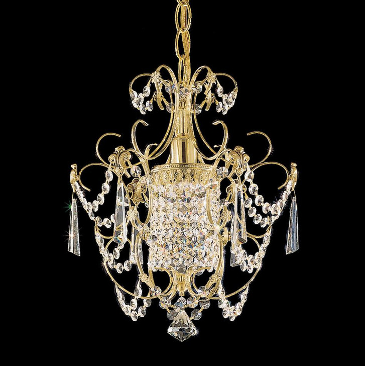 Century Chandelier, 1-Light, French Gold, Clear Heritage Crystal, 12.5"W (1829-26 1HPVG6)