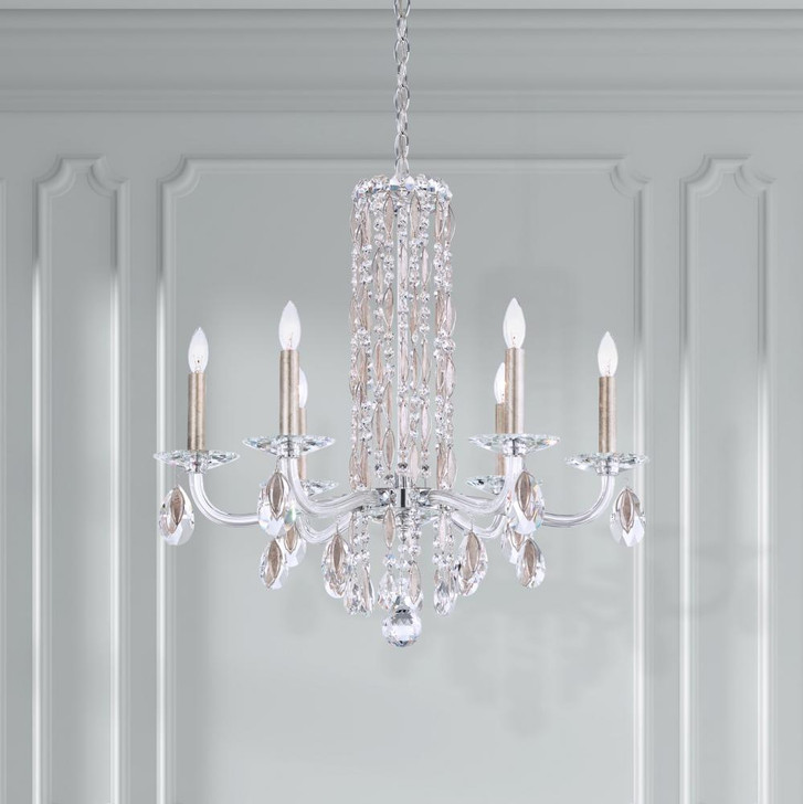 Sarella Chandelier, 6-Light, Heirloom Gold, Clear Heritage Crystal, 24.5"W (RS83061N-22H 1J5VZ9)