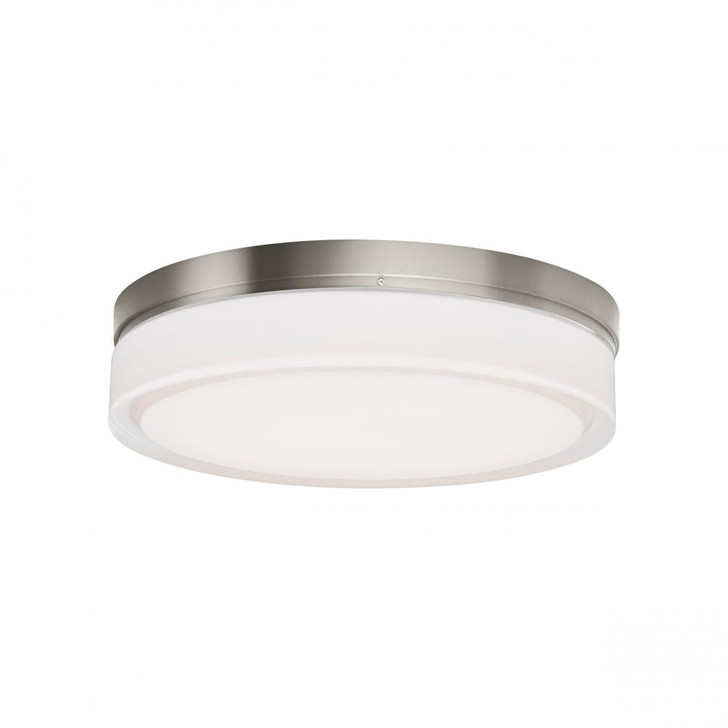 Cirque Outdoor Flush Mount, 1-Light, LED, Satin Nickel, 11"W (700CQLS-LED3 703TDU1)