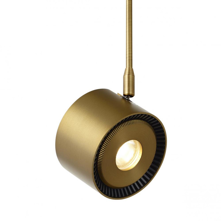 ISO Head MonoRail, 1-Light, LED, Brass, 3.6"H (700MOISO9303018R-LED 70DYER0)