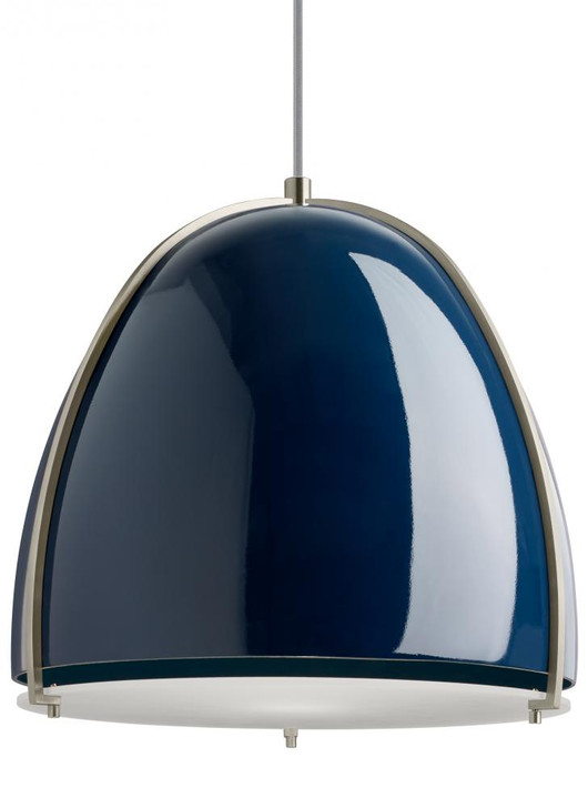 Paravo Pendant, 1-Light, Blue, Nickel, 15.2"H (700TDPRVPUS 70P35Z6)