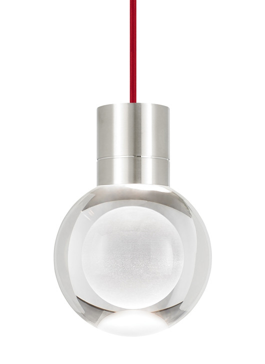 Mina Pendant, 1-Light, LED, Nickel, 7.6"H (700TDMINAP1CRS-LEDWD 70P0A6A)