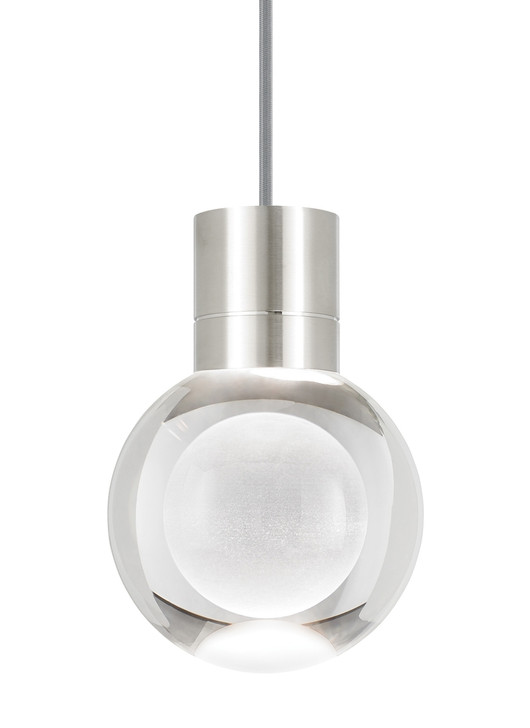Mina Pendant, 1-Light, LED, Nickel, 7.6"H (700TDMINAP1CYS-LEDWD 70P0C39)