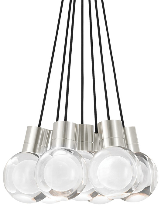 Mina Pendant, 7-Light, LED, Nickel, 14"W (700TDMINAP7CBS-LED922 70P33YD)