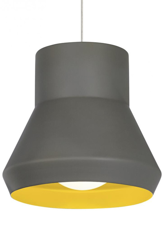 Milo Outdoor Pendant, 1-Light, Gray, 14.5"W (700TDMLOGC 70PD8ZP)