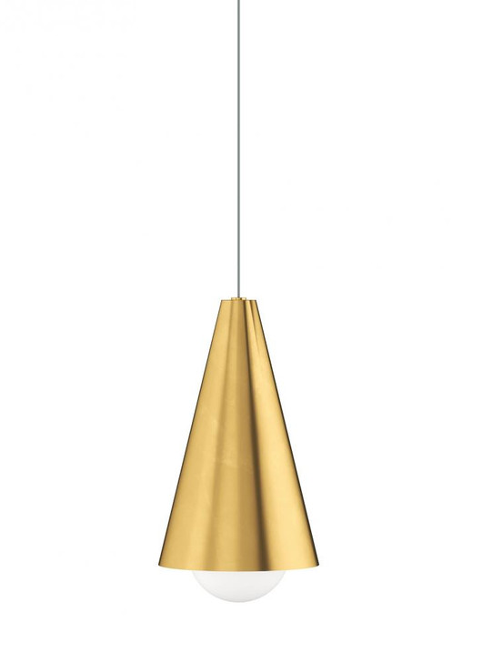 Mini Joni Pendant, 1-Light, LED, Brass, 10.4"H (700MOJNINB-LED930 70PDDUC)