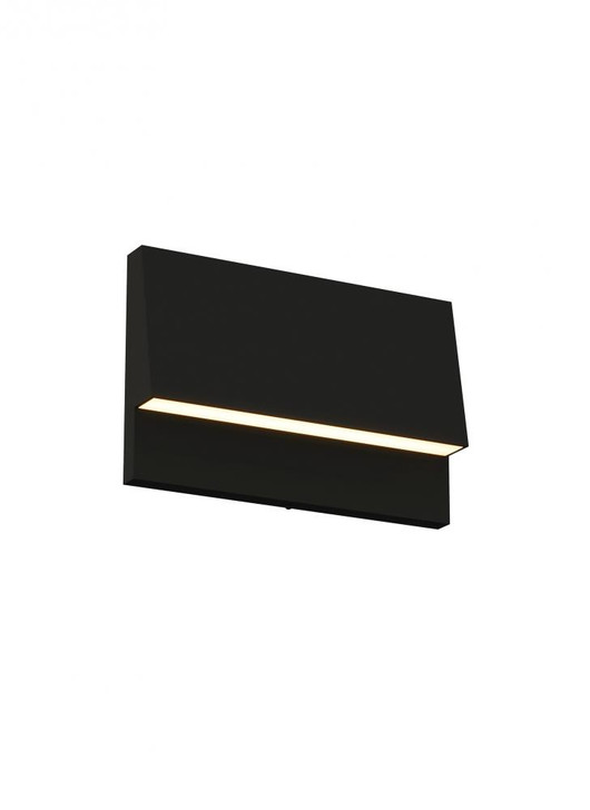 Krysen Outdoor Wall/Step Light, 1-Light, LED, Black, 4"H (700OSKYSN92730B12 70PDHQD)