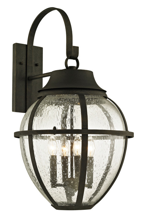 Bunker Hill Wall Sconce, 4-Light, Vintage Bronze, Clear Glass Shade, 28.25"H (B6453 Q76T)