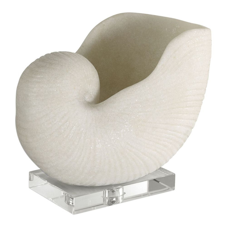 Nautilus Shell Sculpture, 9"H (18888 A08CY)