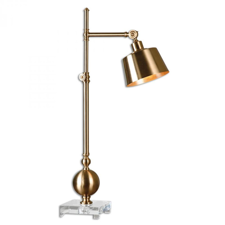 Laton Desk Lamp, 1-Light, Brushed Brass, 34"H (29982-1 9Q1GA)