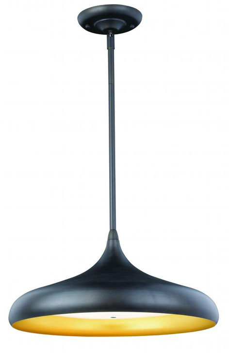 Bacio Instalux Pendant, 1-Light, LED, Oil Rubbed Bronze, 16"W (P0216 F80H)