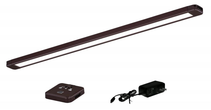 Instalux Slim Under Cabinet Strip Light Kit, LED, Bronze, Acrylic Frosted Diffuser, 16"W (X0088 F9XZ)