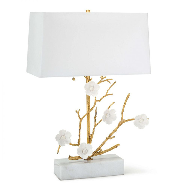 Cherise Table Lamp, 2-Light, Gold, Linen Shade, 24.75"H (13-1330GLD 50500TL)