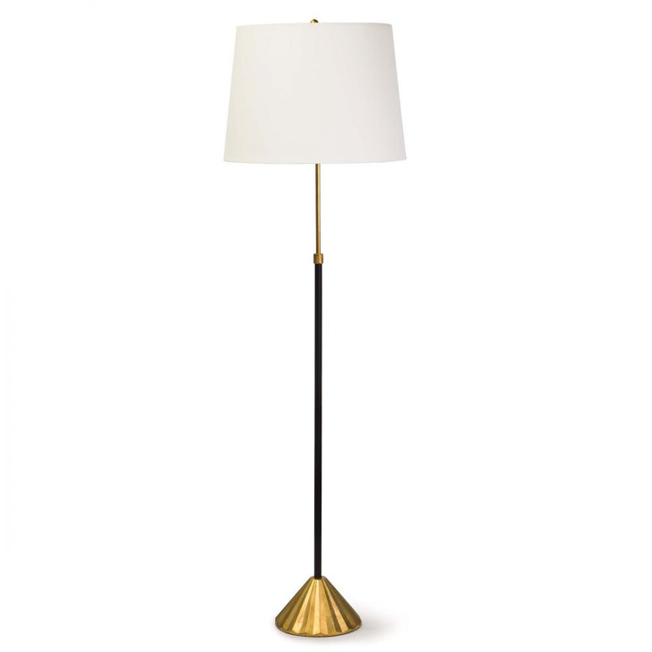 Coastal Living Parasol Floor Lamp, 1-Light, Gold Leaf, Linen Shade, 60"H (14-1033 504X5Z9)