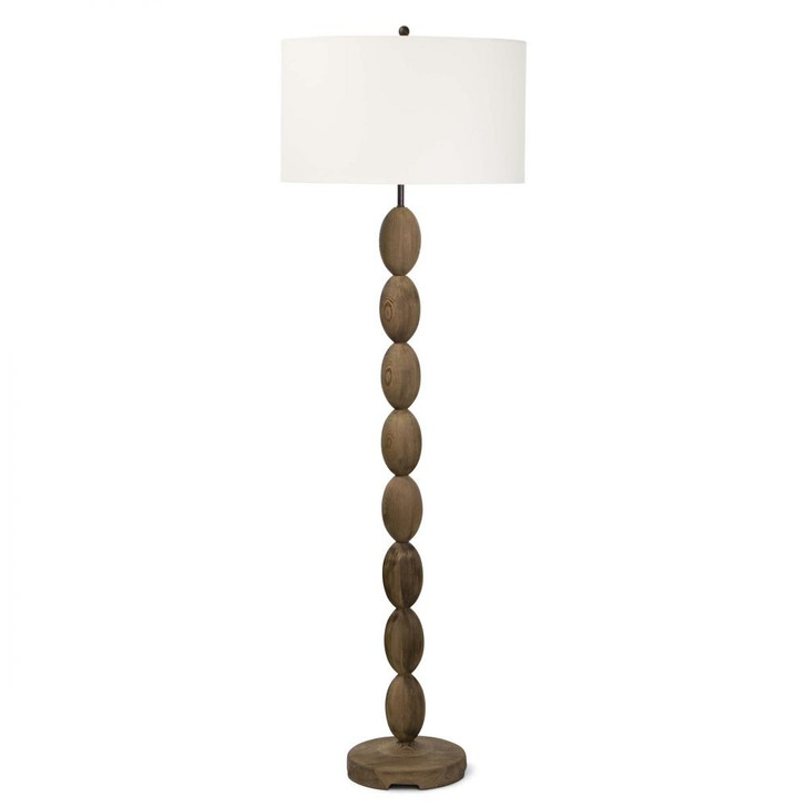 Coastal Living Buoy Floor Lamp, 1-Light, Natural, Linen Shade, 65"H (14-1034 504X409)