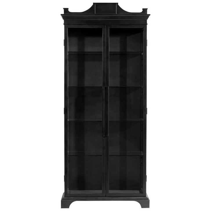 Bethlem Cabinet, Black, Iron, Glass, 42.75"W (10949 MGQ4T)