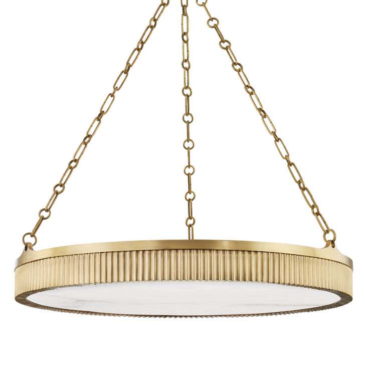 Lynden Pendant, 8-Light, Aged Brass, 30"W (532-AGB A8GA1)