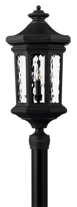 Raley Outdoor Post Mount Lantern, 4-Light, Museum Black, 26.25"H (1601MB 60ZC)