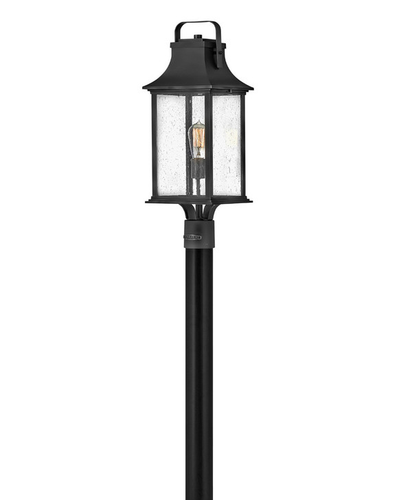 Grant Outdoor Post Mount Lantern, 1-Light, Textured Black, 23.75"H (2391TK YJ3F)