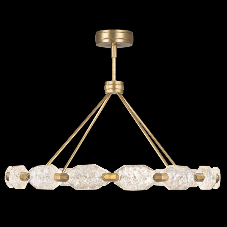 Allison Paladino Pendant, Round, 32-Light, LED, Gold, 48.5"W (873140-2ST GHP3)