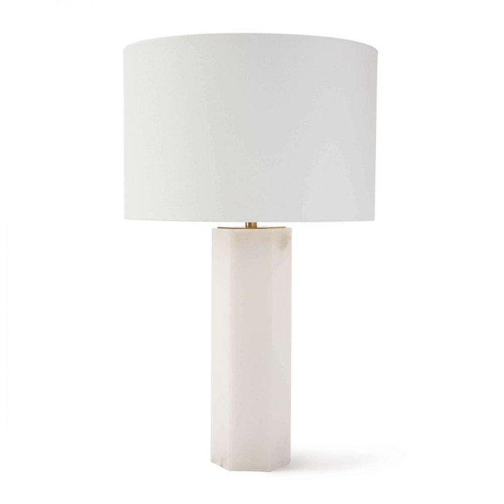 Stella Table Lamp, 1-Light, Natural Stone, Linen Shade, 26.75"H (13-1416 504ZYTN)