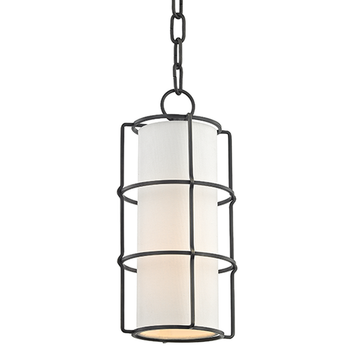 Sovereign Pendant, 1-Light, Old Bronze, Linen Shade, 7"W (1510-OB A2HW6)