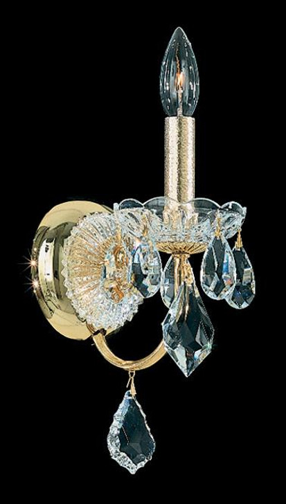 Century Wall Sconce, 1-Light, Aurelia Gold, Clear Heritage Crystal, 13"H (1701-211 17MY4G)