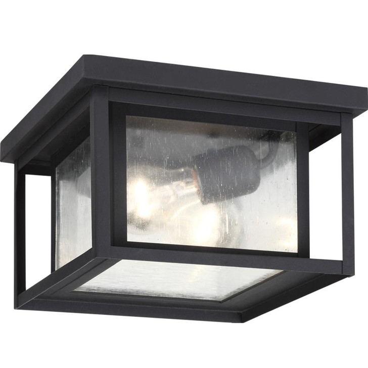 2-Light Outdoor Ceiling Flush Mount, Generation Lighting - Seagull 78027-12 WWEV