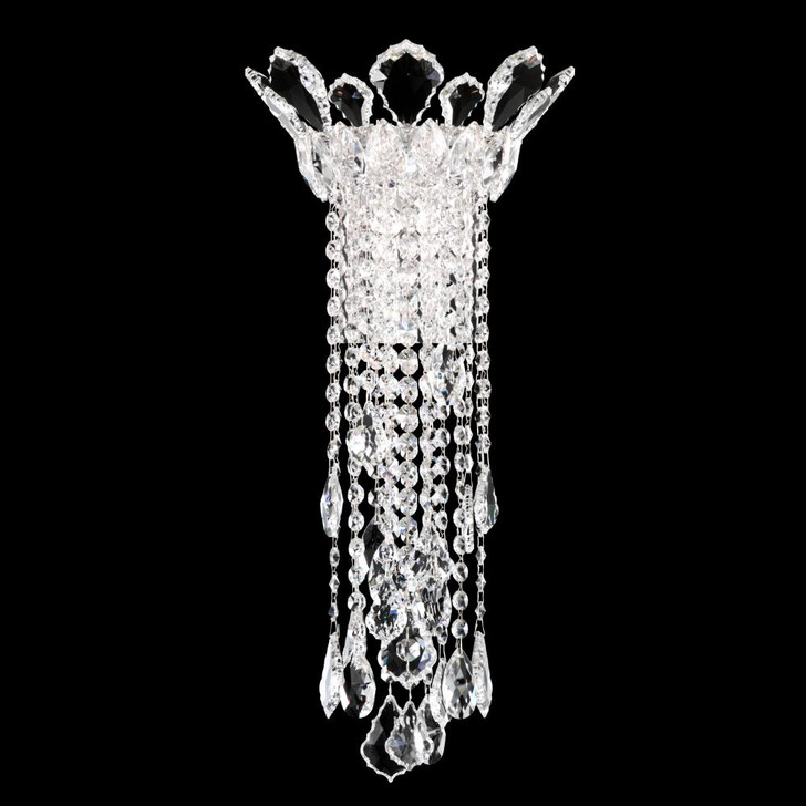 Trilliane Strands Wall Sconce, 2-Light, Polished Stainless Steel, Clear Heritage Crystal, 21"H (TR0833N-401H 1HPTJ5)