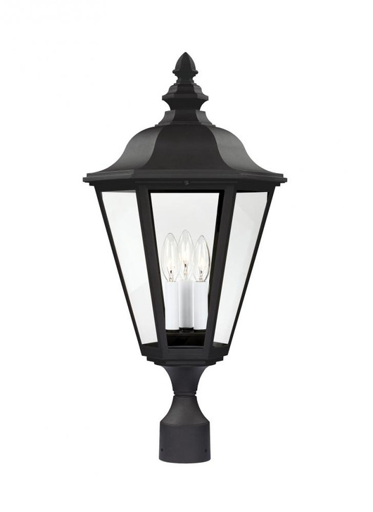 3-Light Outdoor Post Lantern, Generation Lighting - Seagull 8231EN-12 9NRQZ