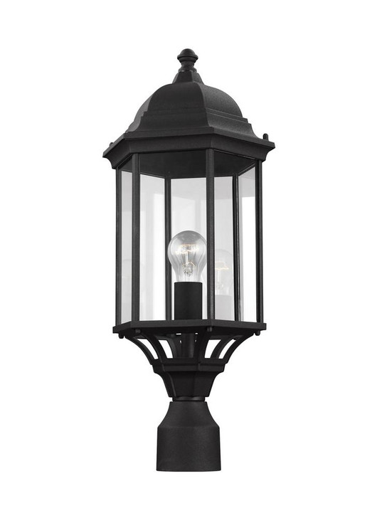 Large 1-Light Outdoor Post Lantern, Generation Lighting - Seagull 8238701-12 9VL8P
