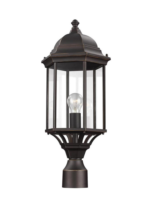 Large 1-Light Outdoor Post Lantern, Generation Lighting - Seagull 8238701-71 9VL8Q