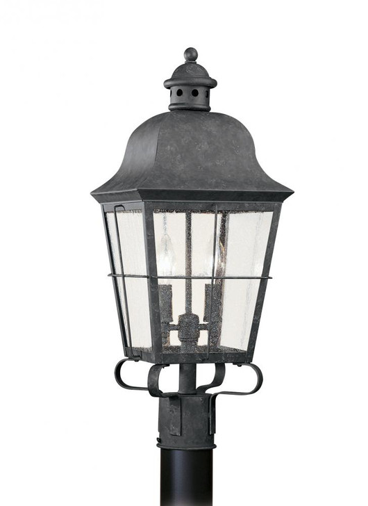 2-Light Outdoor Post Lantern, Generation Lighting - Seagull 8262EN-46 9RJMH