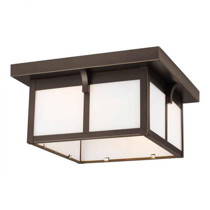 2-Light Outdoor Flush Mount, Generation Lighting - Seagull 7852702-71 A4Y4C