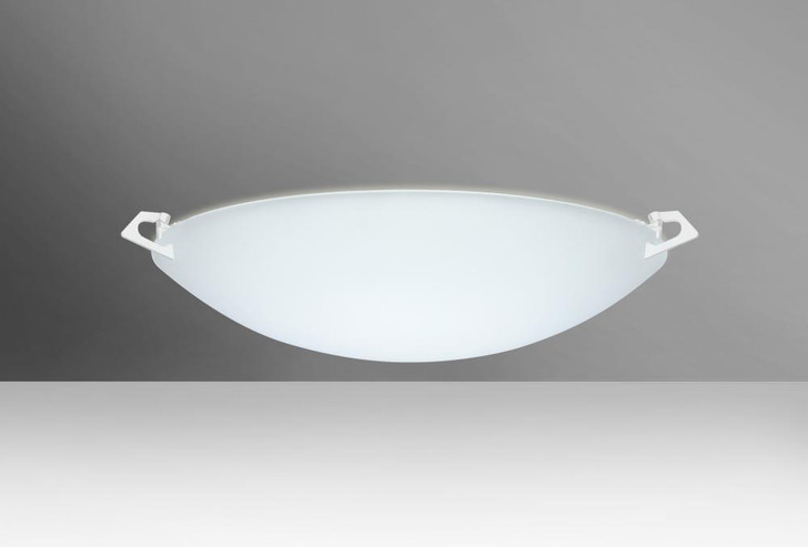 Sonya 17 Flush Mount, 2-Light, LED, White, Satin White Glass, 17"W (841825-LED-WH 2ECYZ6)