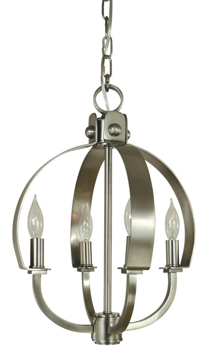 Luna Mini Chandelier, 4-Light, Matte Black, 12"W (4724 MBLACK 9Q77J)