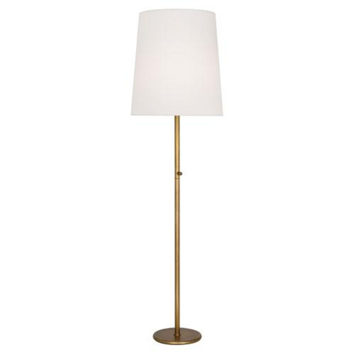 Buster Floor Lamp, 1-Light, Aged Brass, Fondine Fabric Shade, 79.5 (2801W 27LL5)