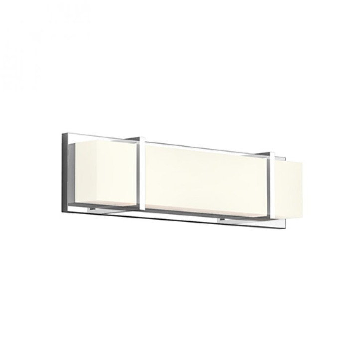 Alberni Bath Vanity, LED, Chrome, Acrylic with Frosted Interior, 20.25"W (VL61620-CH 48L0V)