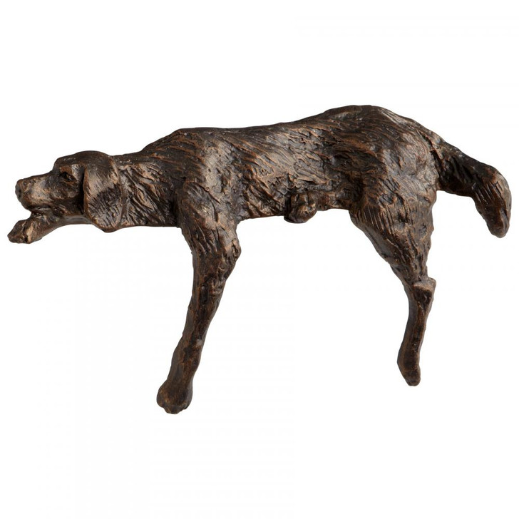 Lazy Dog Sculpture, Bronze, Iron, 8"L (6234 1H8MW)