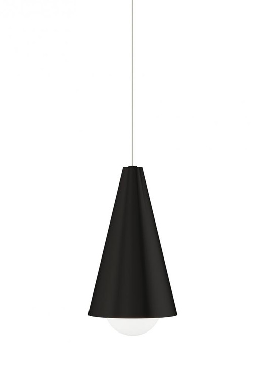 Mini Joni Pendant, 1-Light, LED, Black, 10.4"H (700FJJNIB-LED930 70PDCVA)
