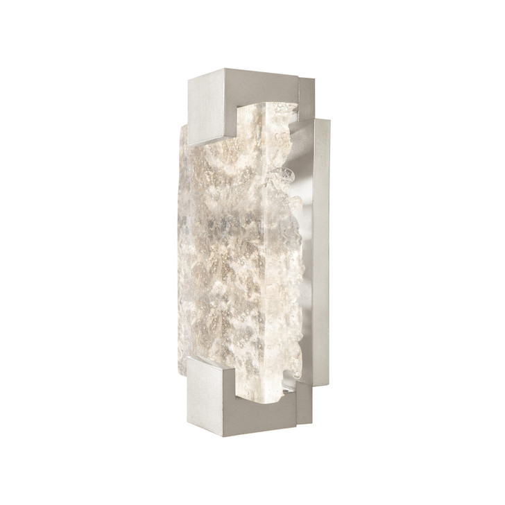 Terra Wall Sconce, 2-Light, LED, Silver Leaf, Clear Glass, 11.75"H (896550-21ST NF45)