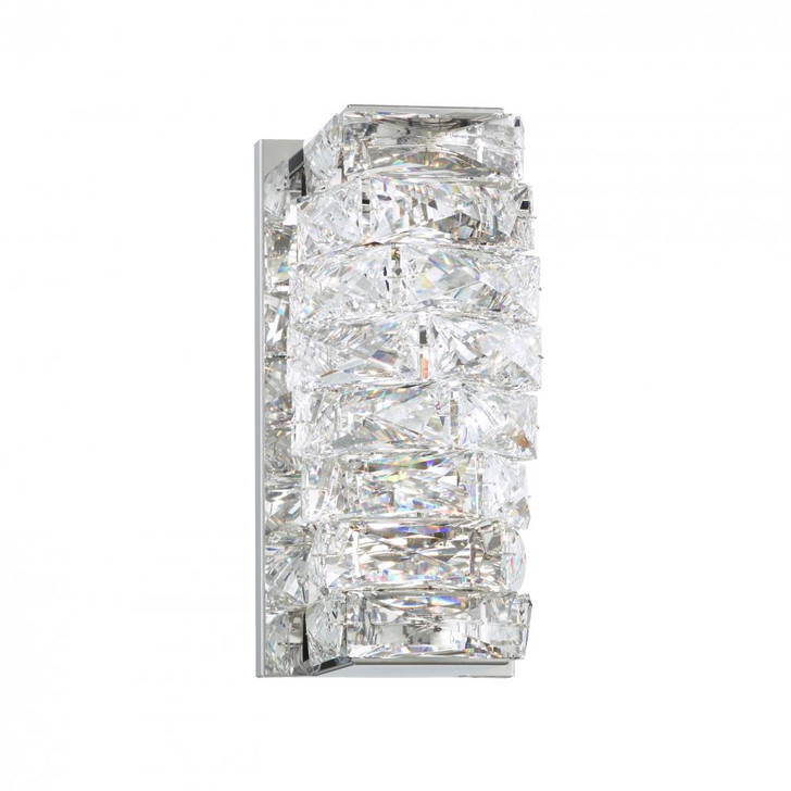 Glissando Wall Sconce, 2-Light, LED, Stainless Steel, Clear Swarovski Crystal, 9.75"H (STW110N-SS1S 1J5ZUF)
