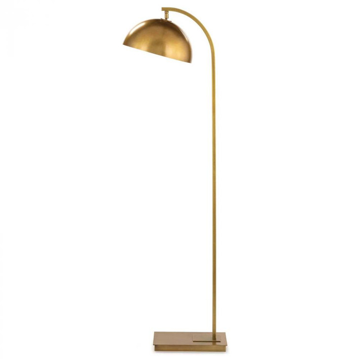 Otto Floor Lamp, 1-Light, Natural Brass, 55.25"H (14-1049NB 50502NK)