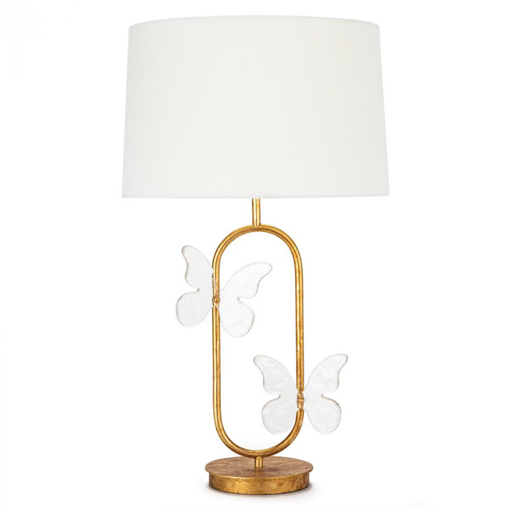 Monarch Table Lamp, 1-Light, Gold Leaf, Linen Shade, 27.5"H (13-1490 50501T8)