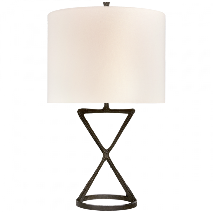 Anneu Table Lamp, 1-Light, Aged Iron, Linen Shade, 28.75"H (S 3715AI-L CHRHX)