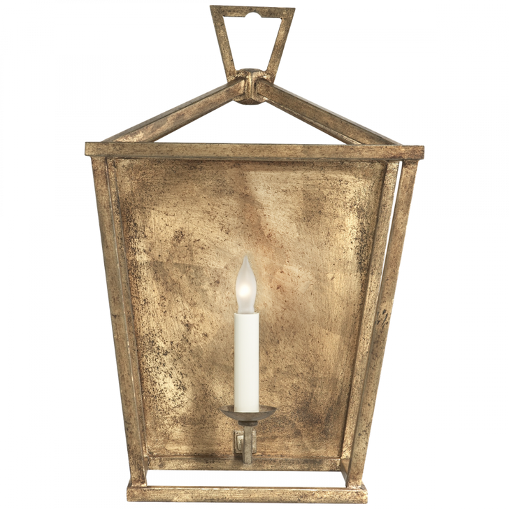 Darlana Lantern Wall Sconce, 1-Light, Gilded Iron, 17"H (CHD 2165GI 2JWVJ)