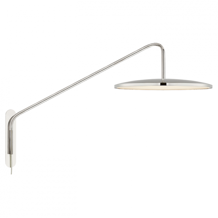 Dot Wall Sconce With Plug, Articulating, LED, Polished Nickel, 28"H (PB 2020PN CHVHG)