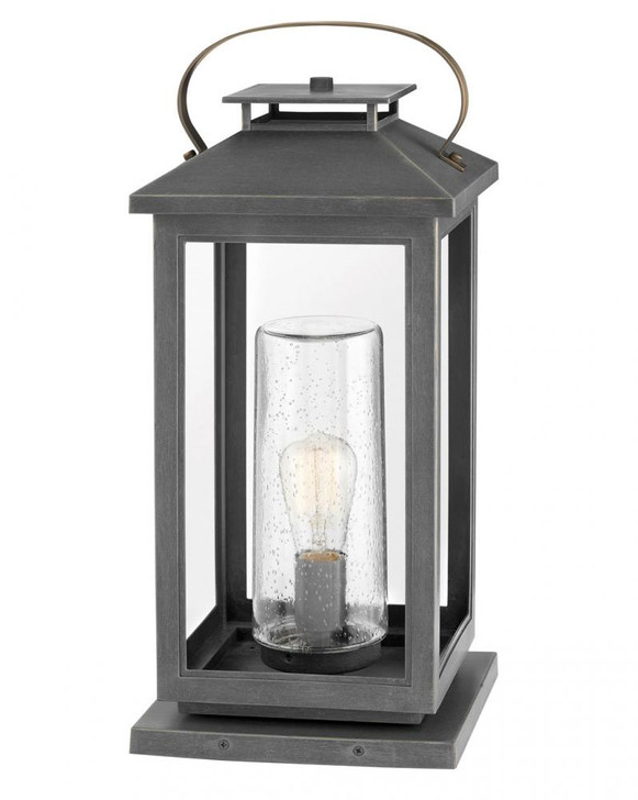 Atwater Medium Pier Mount Lantern, LED, Gray, 9.5"W (1167AH-LL 9Q7KL)