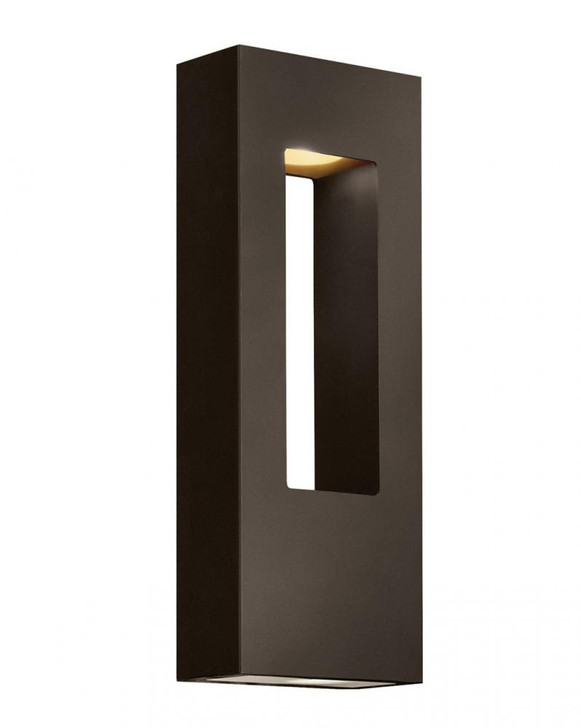 Atlantis Medium Wall Mount Lantern, LED, Dark Bronze, Light Bronze, 6"W (1648BZ-LL 9Q8HM)